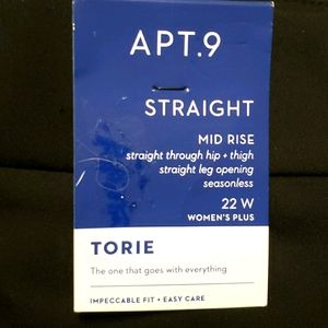 Apt 9 black pants 22w